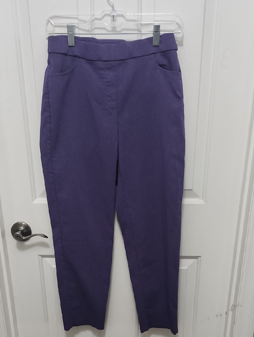 Alfred Dunner Deep Purple Straight Leg Pants